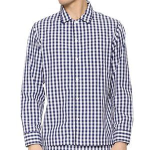 Men's Sleepy Jones Henry Pajama Top, Gingham, XL
